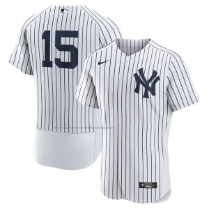 Camiseta Beisbol Hombre New York Yankees Thurman Munson Primera Autentico Retired Blanco