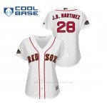 Camiseta Beisbol Mujer Boston Red Sox J.d. Martinez 2019 Gold Program Cool Base Blanco