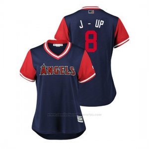 Camiseta Beisbol Mujer Los Angeles Angels Justin Upton 2018 Llws Players Weekend J Up Azul