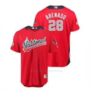 Camiseta Beisbol Hombre All Star Game Colorado Rockies Nolan Arenado 2018 1ª Run Derby National League Rojo