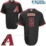 Camiseta Beisbol Hombre Arizona Diamondbacks 2 Jean Segura Negro Cool Base