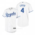 Camiseta Beisbol Nino Kansas City Royals Alex Gordon Replica Primera Blanco