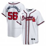 Camiseta Beisbol Hombre Atlanta Braves Spencer Schwellenbach Primera Replica Blanco