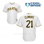 Camiseta Beisbol Hombre Pittsburgh Pirates Roberto Clemente 21 Blanco 1ª Cool Base