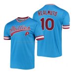 Camiseta Beisbol Hombre Philadelphia Phillies J.t. Realmuto Cooperstown Collection Stitches Azul