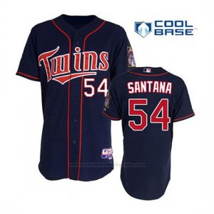 Camiseta Beisbol Hombre Minnesota Twins Ervin Santana 54 Azul Azul Alterno 1ª Cool Base