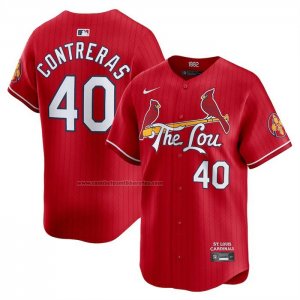 Camiseta Beisbol Hombre St. Louis Cardinals Willson Contreras City Connect Limited Rojo