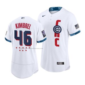 Camiseta Beisbol Hombre Chicago Cubs Craig Kimbrel 2021 All Star Autentico Blanco