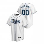 Camiseta Beisbol Hombre Tampa Bay Rays Personalizada Replica Primera Blanco