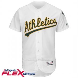 Camiseta Beisbol Hombre Oakland Athletics Blank Blanco Flex Base Autentico Coleccion