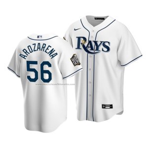 Camiseta Beisbol Nino Tampa Bay Rays Randy Arozarena 2020 Primera Replica Blanco