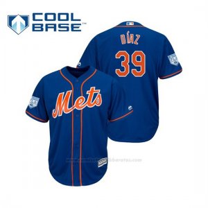 Camiseta Beisbol Hombre New York Mets Edwin Diaz Cool Base Entrenamiento de Primavera 2019 Azul