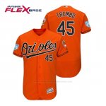 Camiseta Beisbol Hombre Baltimore Orioles Mark Trumbo Flex Base Entrenamiento de Primavera 2019 Naranja