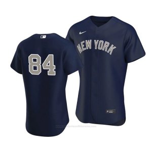 Camiseta Beisbol Hombre New York Yankees Albert Abreu Autentico Alterno 2020 Azul