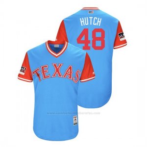 Camiseta Beisbol Hombre Texas Rangers Drew Hutchison 2018 Llws Players Weekend Hutch Light Toronto Blue Jays