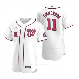 Camiseta Beisbol Hombre Washington Nationals Ryan Zimmerman Autentico Primera 2020 Blanco