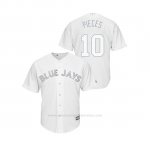 Camiseta Beisbol Hombre Toronto Blue Jays Reese Mcguire 2019 Players Weekend Replica Blanco