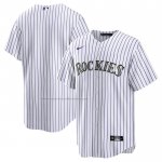Camiseta Beisbol Hombre Colorado Rockies Primera Big & Tall Replica Blanco