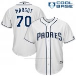 Camiseta Beisbol Hombre San Diego Padres 70 Manuel Margot Blanco 2017 Cool Base