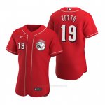 Camiseta Beisbol Hombre Cincinnati Reds Joey Votto Autentico 2020 Alterno Rojo