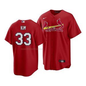 Camiseta Beisbol Hombre St. Louis Cardinals Kwang Hyun Kim Replica Alterno Rojo