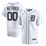 Camiseta Beisbol Hombre Detroit Tigers Retired Roster Primera Limited Blanco