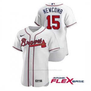 Camiseta Beisbol Hombre Atlanta Braves Sean Newcomb Autentico Nike Blanco