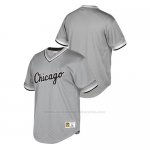 Camiseta Beisbol Hombre Chicago Blanco Sox Cooperstown Collection Mesh Wordmark Gris