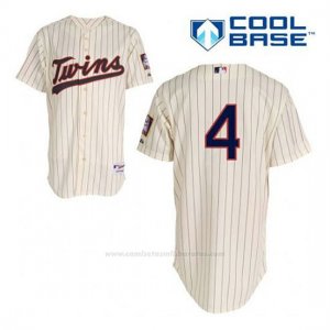 Camiseta Beisbol Hombre Minnesota Twins Paul Molitor 4 Crema Alterno Cool Base