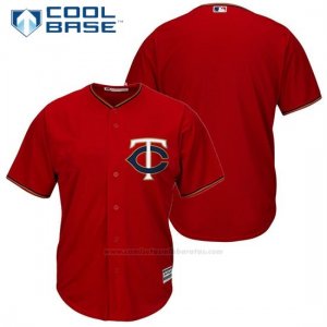 Camiseta Beisbol Hombre Minnesota Twins Autentico Coleccion Scarlet Cool Base