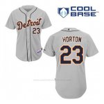 Camiseta Beisbol Hombre Detroit Tigers Willie Horton 23 Gris Cool Base