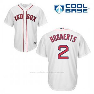 Camiseta Beisbol Hombre Boston Red Sox 2 Xander Bogaerts Blanco 1ª Cool Base