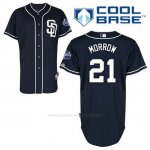 Camiseta Beisbol Hombre San Diego Padres Brandon Morrow 21 Azul Azul Alterno Cool Base