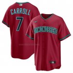 Camiseta Beisbol Hombre Arizona Diamondbacks Corbin Carroll Alterno 2 Replica Rojo
