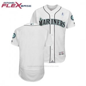 Camiseta Beisbol Hombre Seattle Mariners Blanco 2018 Dia del Padre Flex Base