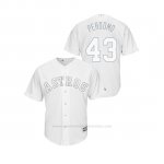 Camiseta Beisbol Hombre Houston Astros Lance Mccullers 2019 Players Weekend Perdomo Replica Blanco