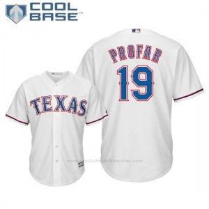 Camiseta Beisbol Hombre Texas Rangers Jurickson Profar Cool Base 1ª Blanco