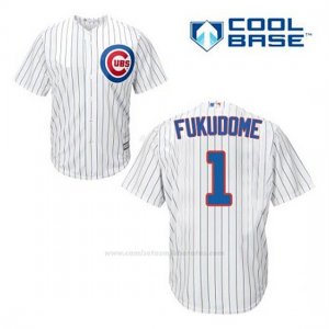 Camiseta Beisbol Hombre Chicago Cubs 1 Kosuke Fukudome Blanco 1ª Cool Base