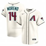 Camiseta Beisbol Hombre Arizona Diamondbacks Gabriel Moreno Alterno Limited Crema