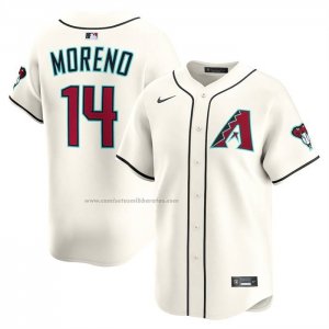 Camiseta Beisbol Hombre Arizona Diamondbacks Gabriel Moreno Alterno Limited Crema