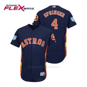 Camiseta Beisbol Hombre Houston Astros George Springer Flex Base Entrenamiento de Primavera 2019 Azul