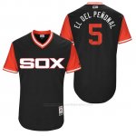 Camiseta Beisbol Hombre Chicago White Sox 2017 Little League World Series 5 Yolmer Sanchez Negro