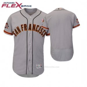 Camiseta Beisbol Hombre San Francisco Giants Gris 2018 Dia de la Madre Flex Base