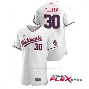 Camiseta Beisbol Hombre Washington Nationals Koda Glover Autentico 2020 Alternato Blanco