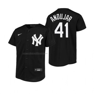 Camiseta Beisbol Nino New York Yankees Miguel Andujar Replica Negro