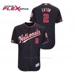 Camiseta Beisbol Hombre Washington Nationals Adam Eaton 150th Aniversario Patch Autentico Flex Base Azul