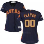 Camiseta Mujer Houston Astros Personalizada 2018 Azul