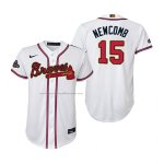 Camiseta Beisbol Nino Atlanta Braves Sean Newcomb 2022 Gold Program Replica Blanco