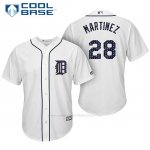 Camiseta Beisbol Hombre Detroit Tigers 2017 Estrellas y Rayas J.d. Martinez Blanco Cool Base