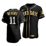 Camiseta Beisbol Hombre Boston Red Sox Rafael Devers Golden Edition Autentico Negro